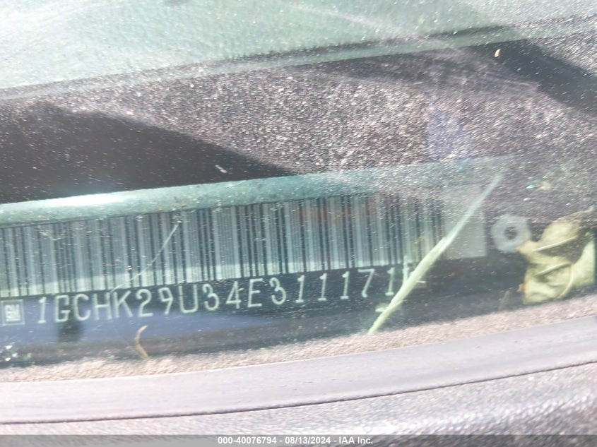 2004 Chevrolet Silverado K2500 Heavy Duty VIN: 1GCHK29U34E311171 Lot: 40076794
