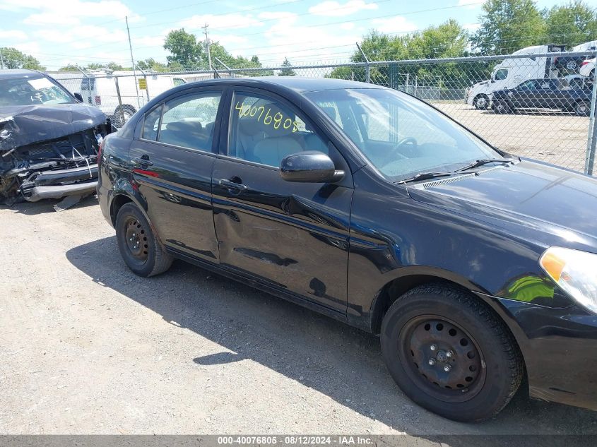 2010 Hyundai Accent Gls VIN: KMHCN4AC3AU508497 Lot: 40076805