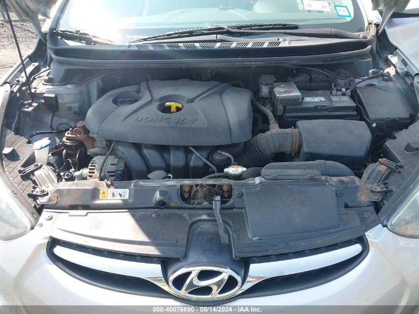 2013 Hyundai Elantra Gls VIN: 5NPDH4AE2DH345373 Lot: 40076890