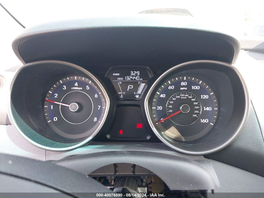 2013 Hyundai Elantra Gls VIN: 5NPDH4AE2DH345373 Lot: 40076890