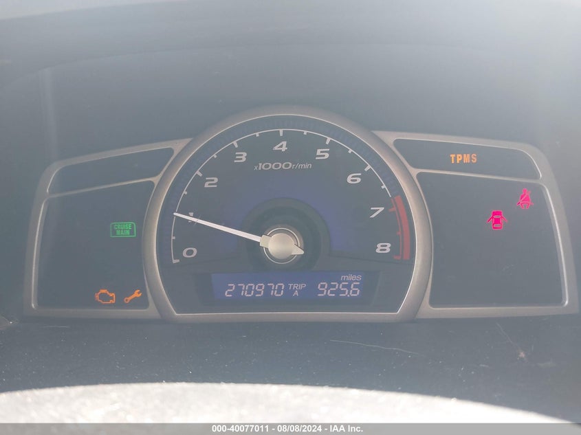 2008 Honda Civic Ex-L VIN: 1HGFA15978L013537 Lot: 40077011