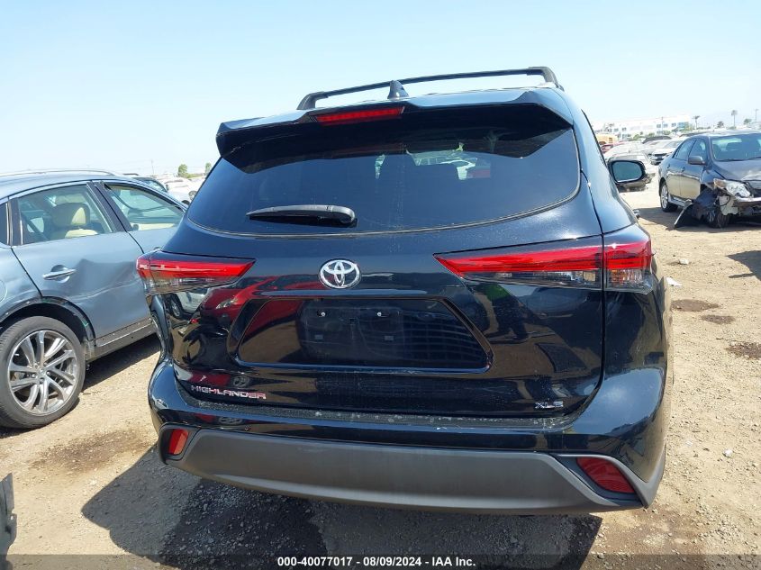 2022 Toyota Highlander Xle VIN: 5TDHZRAH9NS550951 Lot: 40077017