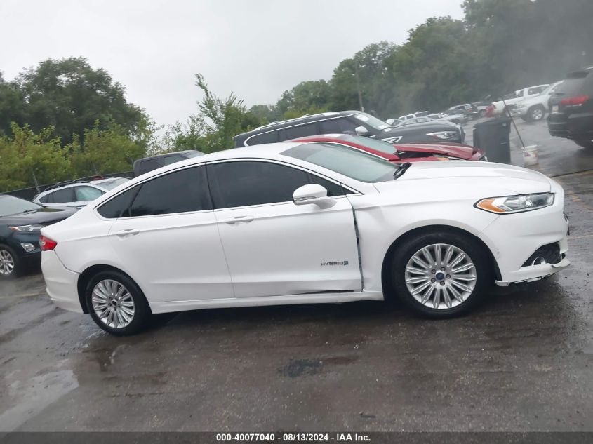 2014 Ford Fusion Hybrid Se VIN: 3FA6P0LU8ER356701 Lot: 40077040