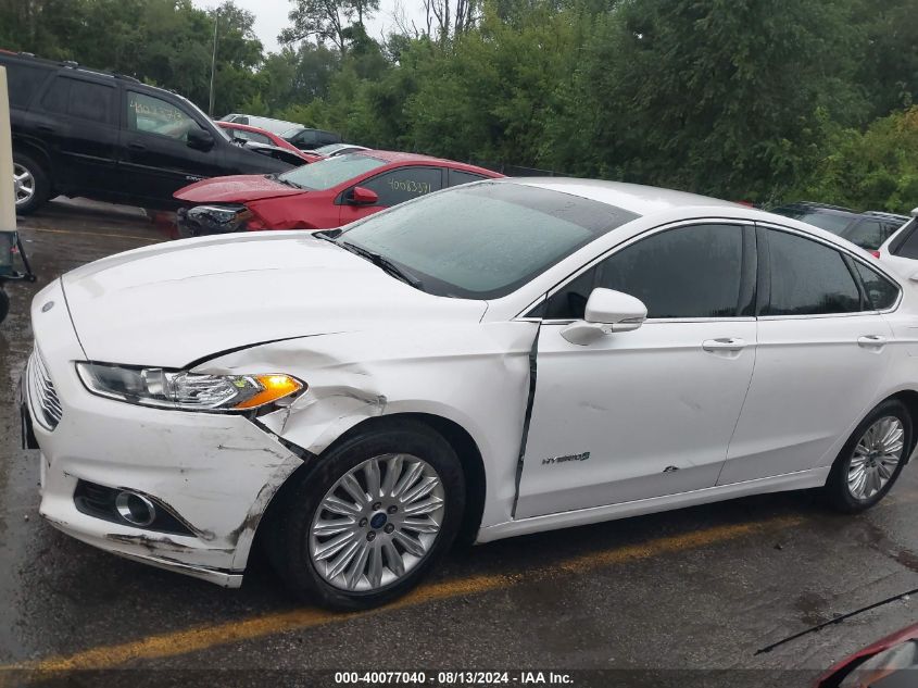 2014 Ford Fusion Hybrid Se VIN: 3FA6P0LU8ER356701 Lot: 40077040