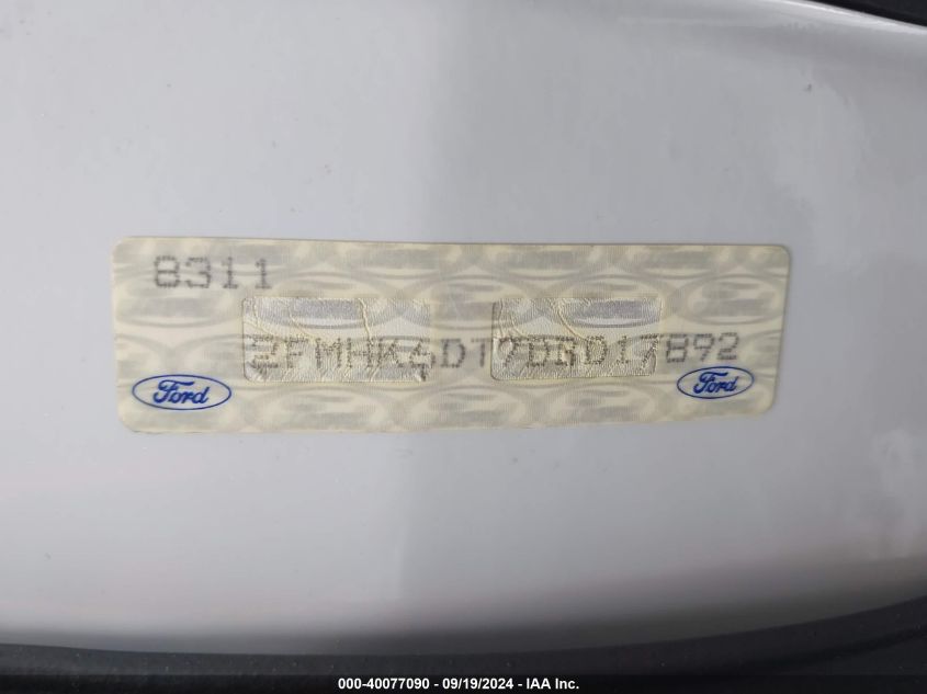 2FMHK6DT7DBD17892 2013 Ford Flex Limited