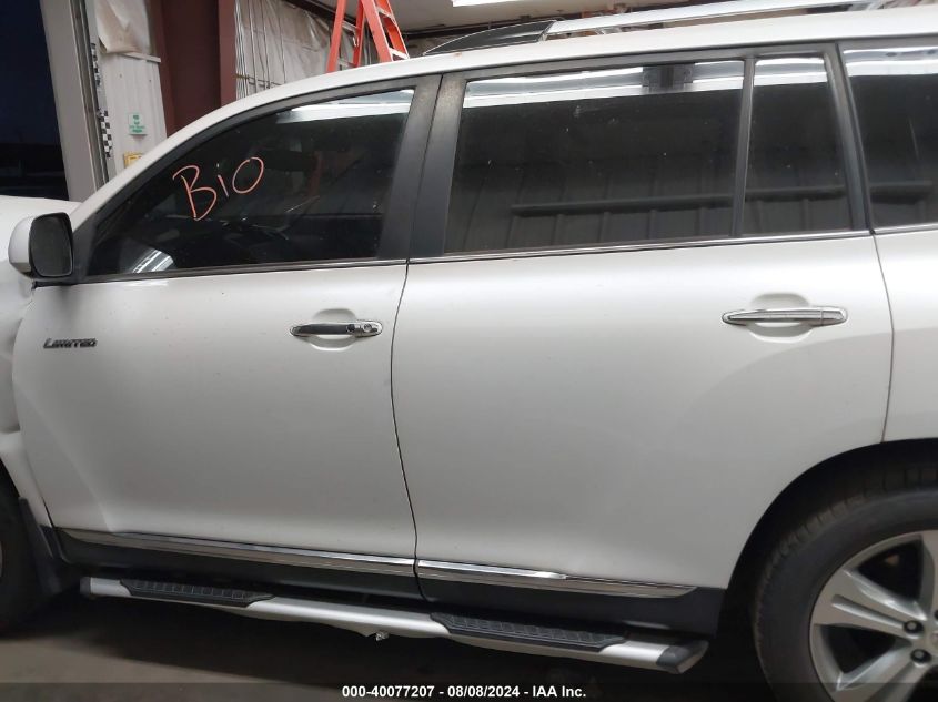 2012 Toyota Highlander Limited V6 VIN: 5TDDK3EH0CS132933 Lot: 40077207