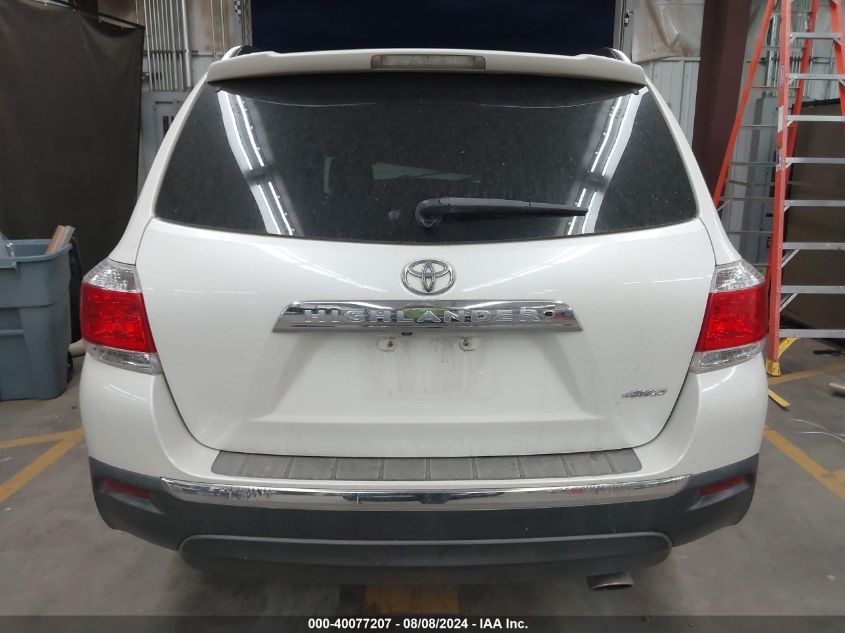 2012 Toyota Highlander Limited V6 VIN: 5TDDK3EH0CS132933 Lot: 40077207