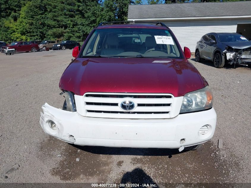 2004 Toyota Highlander VIN: JTEGD21A240098407 Lot: 40077239