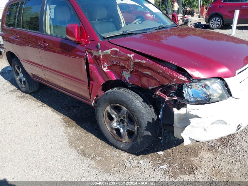 2004 Toyota Highlander VIN: JTEGD21A240098407 Lot: 40077239