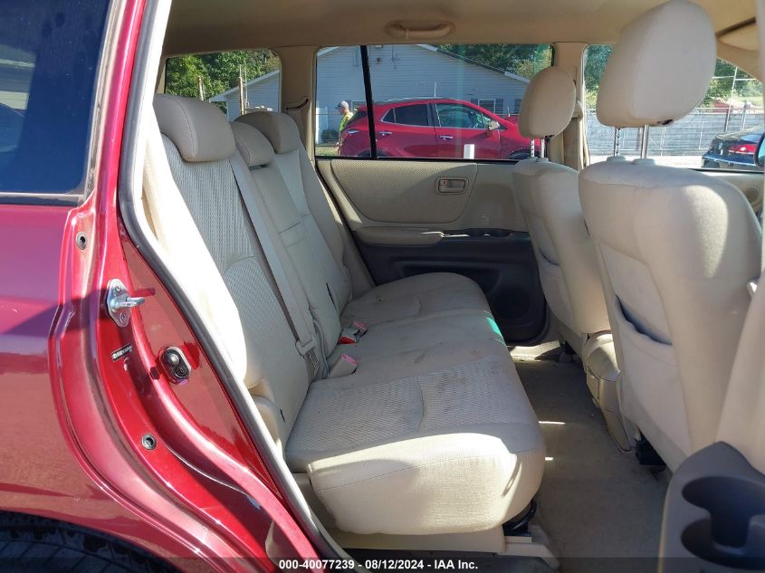 2004 Toyota Highlander VIN: JTEGD21A240098407 Lot: 40077239