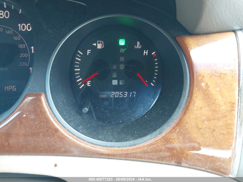 2005 Lexus Es 330 VIN: JTHBA30G455060148 Lot: 40077253