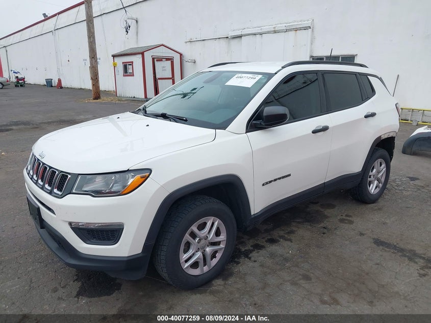 VIN 3C4NJDAB7JT126922 2018 JEEP COMPASS SPORT 4X4