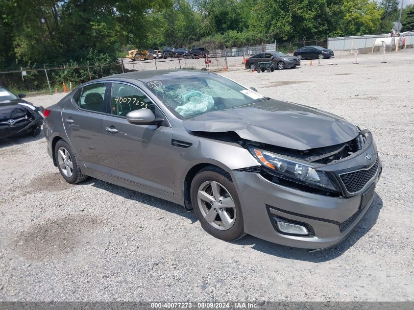 2014 Kia Optima Lx VIN: 5XXGM4A78EG325846 Lot: 40077273