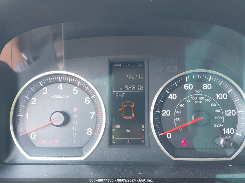 2009 Honda Cr-V Ex-L VIN: JHLRE487X9C024953 Lot: 40077300