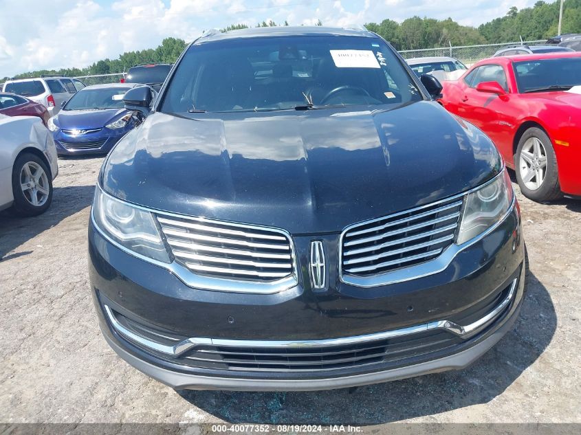 2016 Lincoln Mkx Reserve VIN: 2LMPJ8LP7GBL60992 Lot: 40077352