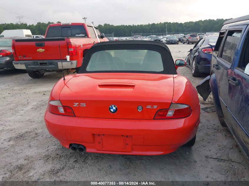 2000 BMW Z3 2.3 VIN: WBACH9347YLF89387 Lot: 40077353