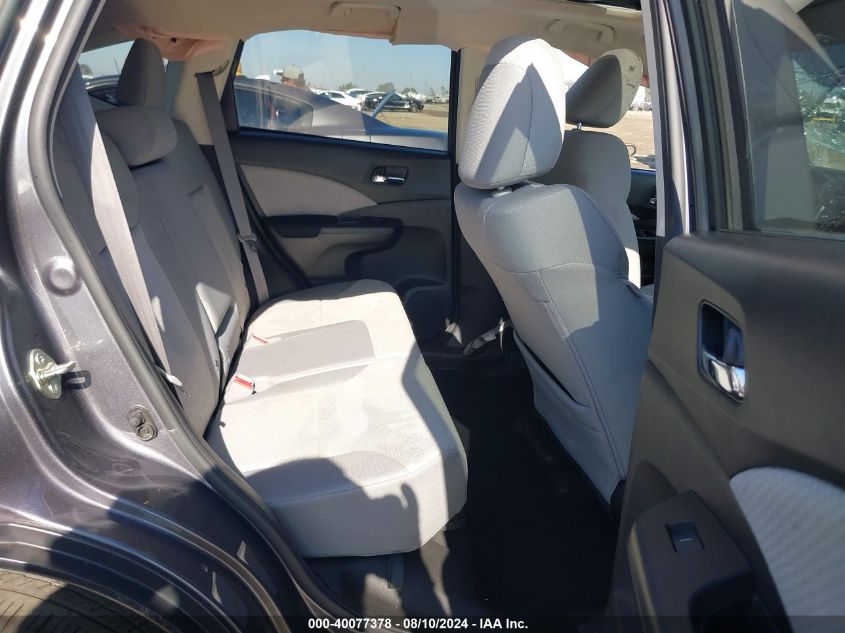 2016 Honda Cr-V Ex VIN: 3CZRM3H5XGG712884 Lot: 40077378