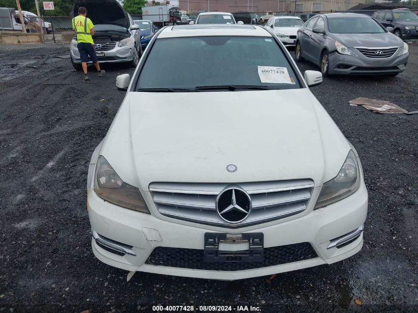 2012 Mercedes-Benz C 300 VIN: WDDGF8BB0CR201106 Lot: 40077428