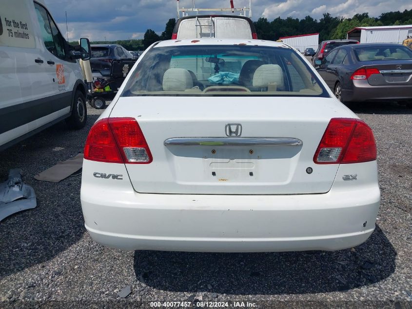 2003 Honda Civic Ex VIN: 2HGES26763H542916 Lot: 40077457