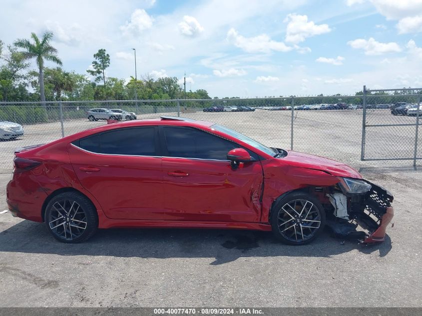 2019 Hyundai Elantra Sport VIN: KMHD04LB9KU831414 Lot: 40077470