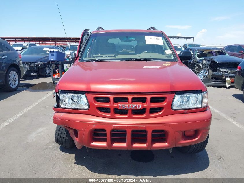 2000 Isuzu Rodeo Ls/Lse/S 3.2L VIN: 4S2CK58W1Y4346404 Lot: 40077486