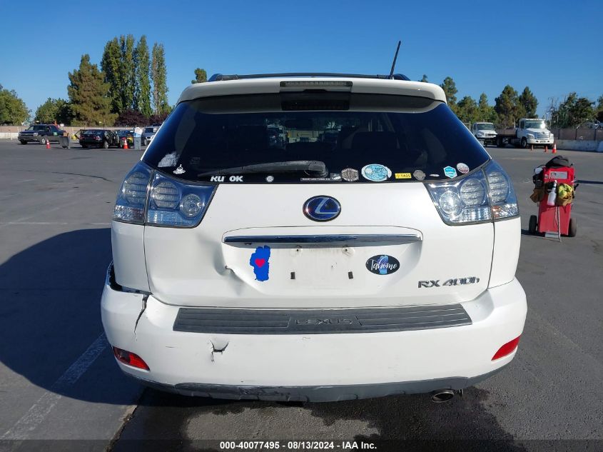 2008 Lexus Rx 400H VIN: JTJGW31U282850273 Lot: 40077495