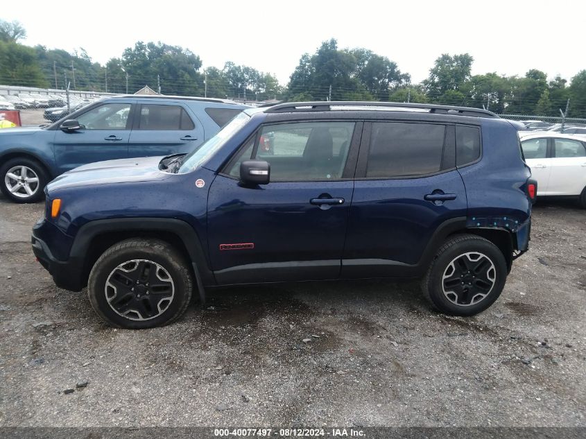 2016 Jeep Renegade Trailhawk VIN: ZACCJBCT0GPD98309 Lot: 40077497