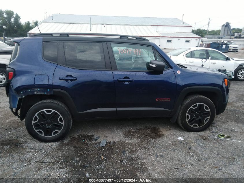 2016 Jeep Renegade Trailhawk VIN: ZACCJBCT0GPD98309 Lot: 40077497