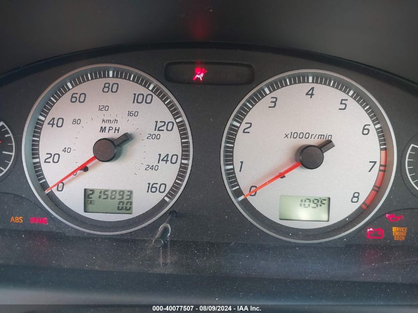 2002 Nissan Maxima Se VIN: JN1DA31D12T206160 Lot: 40077507