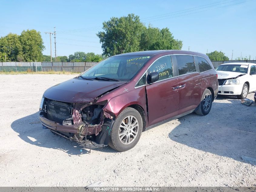 2012 Honda Odyssey Ex-L VIN: 5FNRL5H66CB075649 Lot: 40077519