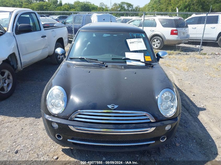 2005 Mini Cooper VIN: WMWRC33555TK60761 Lot: 40077555