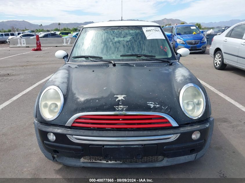 2004 Mini Cooper VIN: WMWRC33454TC51230 Lot: 40077565