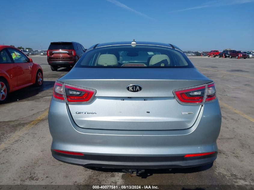 2015 Kia Optima Hybrid VIN: KNAGM4AD9F5081939 Lot: 40077581