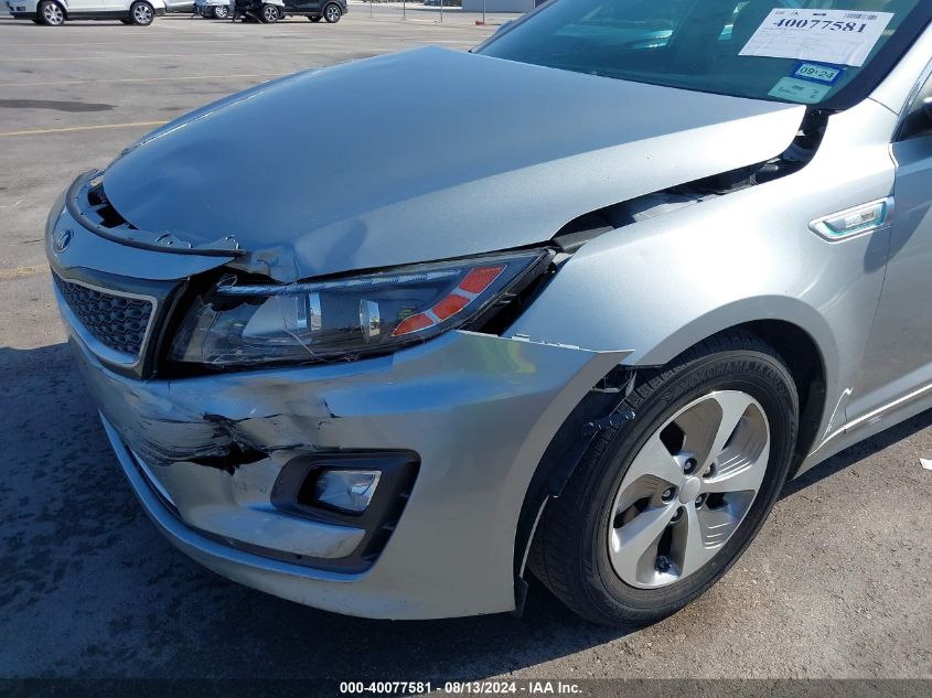 2015 Kia Optima Hybrid VIN: KNAGM4AD9F5081939 Lot: 40077581