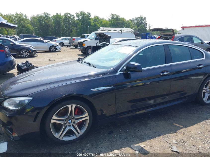 2013 BMW 650I Gran Coupe xDrive VIN: WBA6B4C55DDG67597 Lot: 40077640