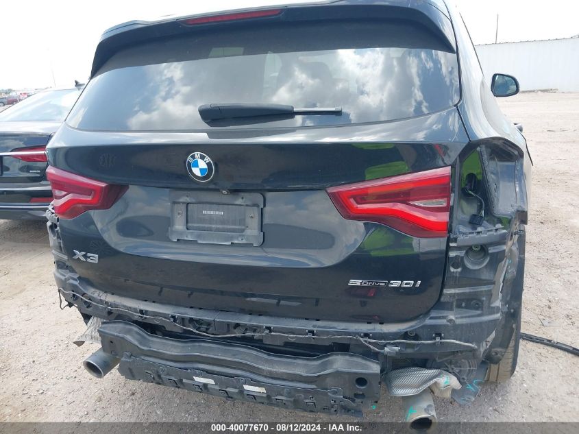 2020 BMW X3 Sdrive30I VIN: 5UXTY3C00LLE55132 Lot: 40077670