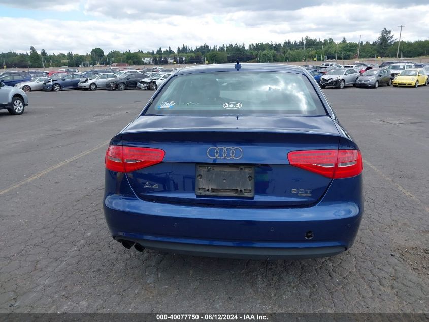 2013 Audi A4 2.0T Premium VIN: WAUHFAFL7DA182186 Lot: 40077750