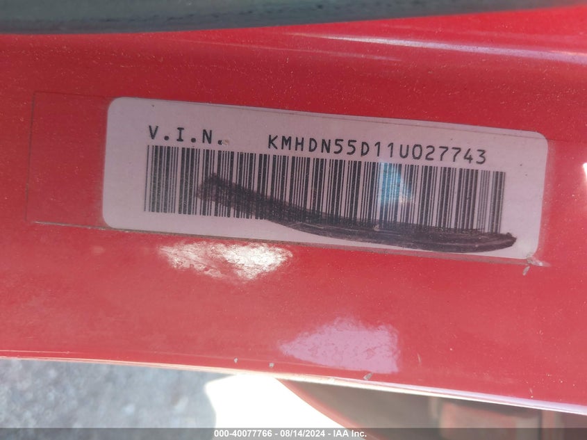 KMHDN55D11U027743 2001 Hyundai Elantra Gt