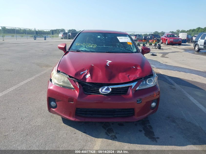 2012 Lexus Ct 200H Premium VIN: JTHKD5BH3C2053246 Lot: 40077928