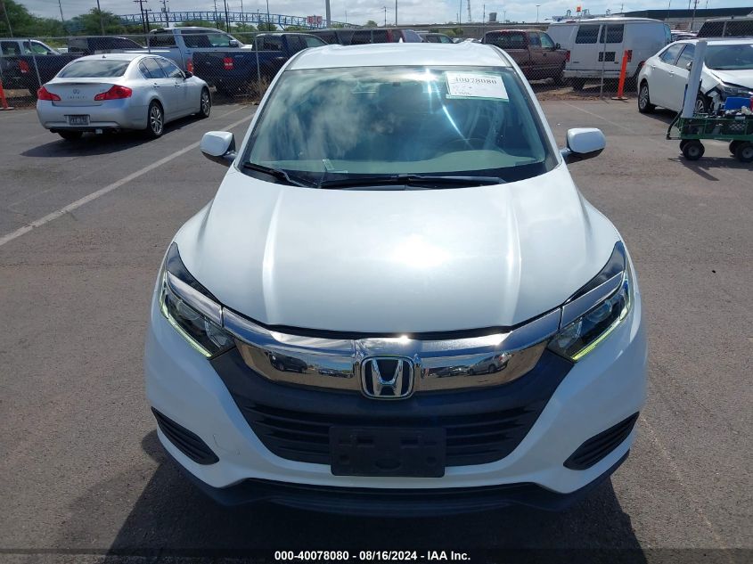 2019 Honda Hr-V Lx VIN: 3CZRU6H33KM709674 Lot: 40078080