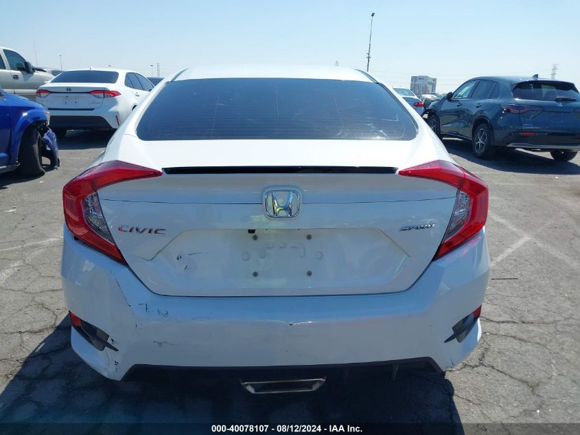 2020 Honda Civic Sport VIN: 2HGFC2F8XLH534599 Lot: 40078107