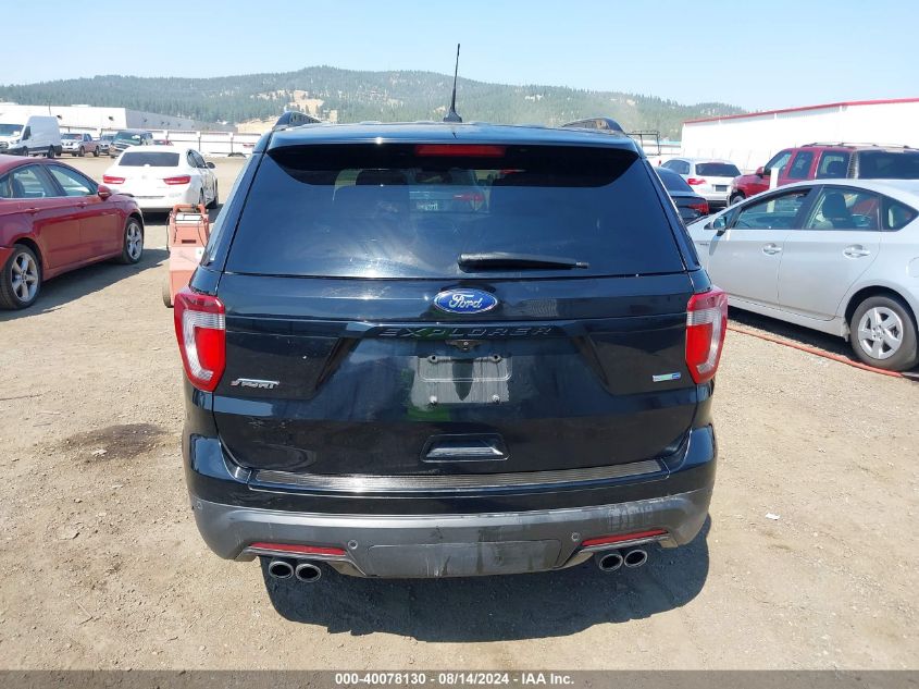 2018 Ford Explorer Sport VIN: 1FM5K8GTXJGA86310 Lot: 40078130