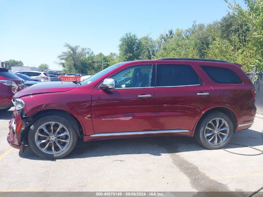 2021 Dodge Durango Citadel Awd VIN: 1C4SDJET1MC629891 Lot: 40078149