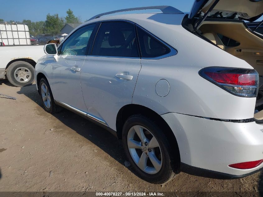 2015 Lexus Rx 350 VIN: 2T2BK1BA0FC265610 Lot: 40078227