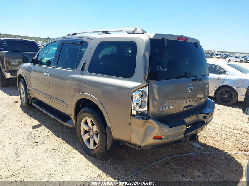 2009 Nissan Armada Se VIN: 5N1BA08D79N614312 Lot: 40078267