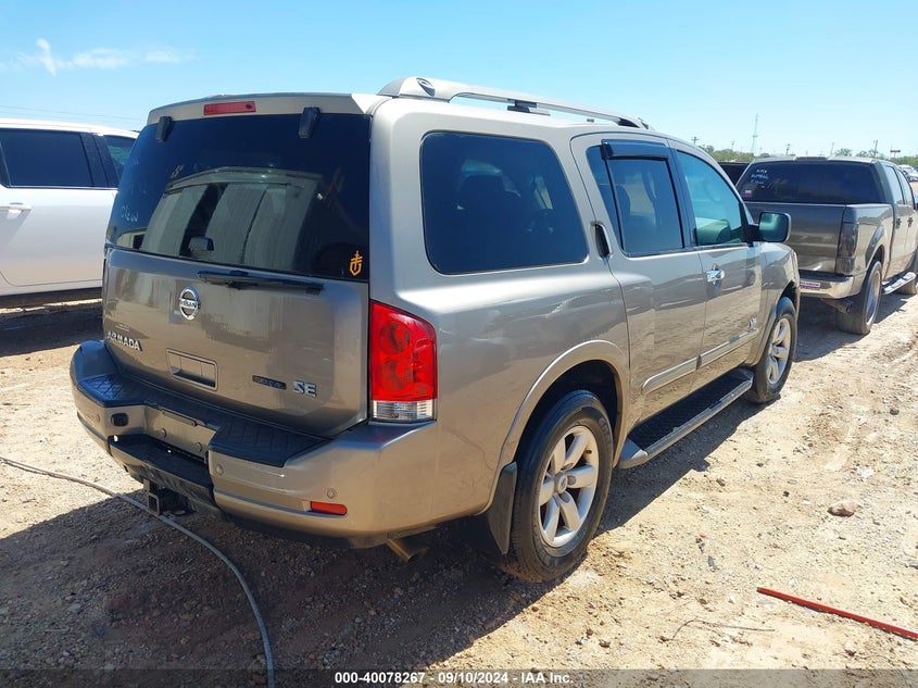 2009 Nissan Armada Se VIN: 5N1BA08D79N614312 Lot: 40078267