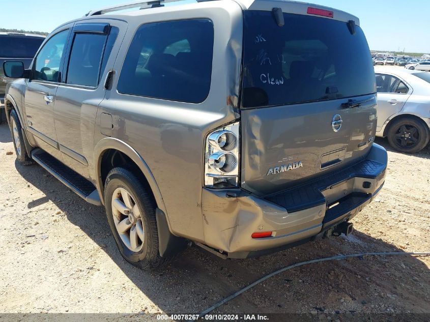 2009 Nissan Armada Se VIN: 5N1BA08D79N614312 Lot: 40078267