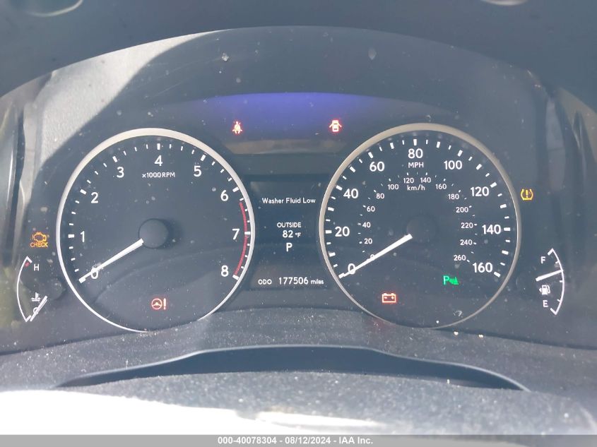 2013 Lexus Es 350 350 VIN: JTHBK1GG5D2070713 Lot: 40078304