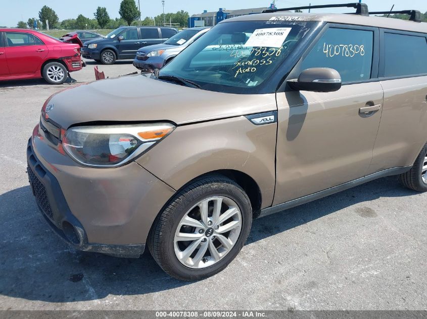 2014 Kia Soul + VIN: KNDJP3A51E7095839 Lot: 40078308