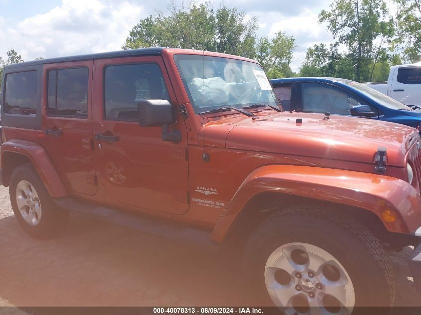 2014 Jeep Wrangler Unlimited Sahara VIN: 1C4BJWEG6EL253151 Lot: 40078313